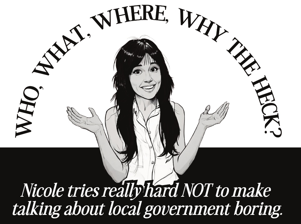 Who, What, Where, Why the Heck? Nicole’s local-government column